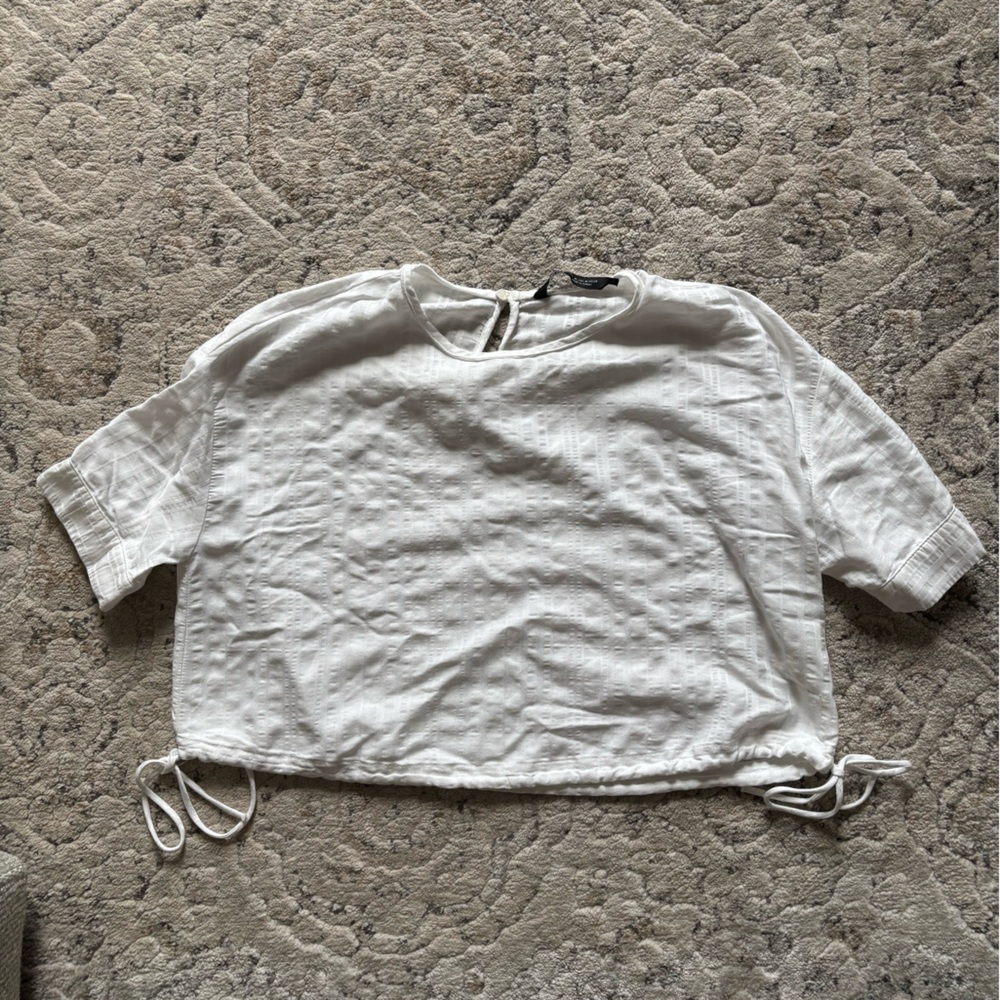 Zara Short Sleeve Crop Top